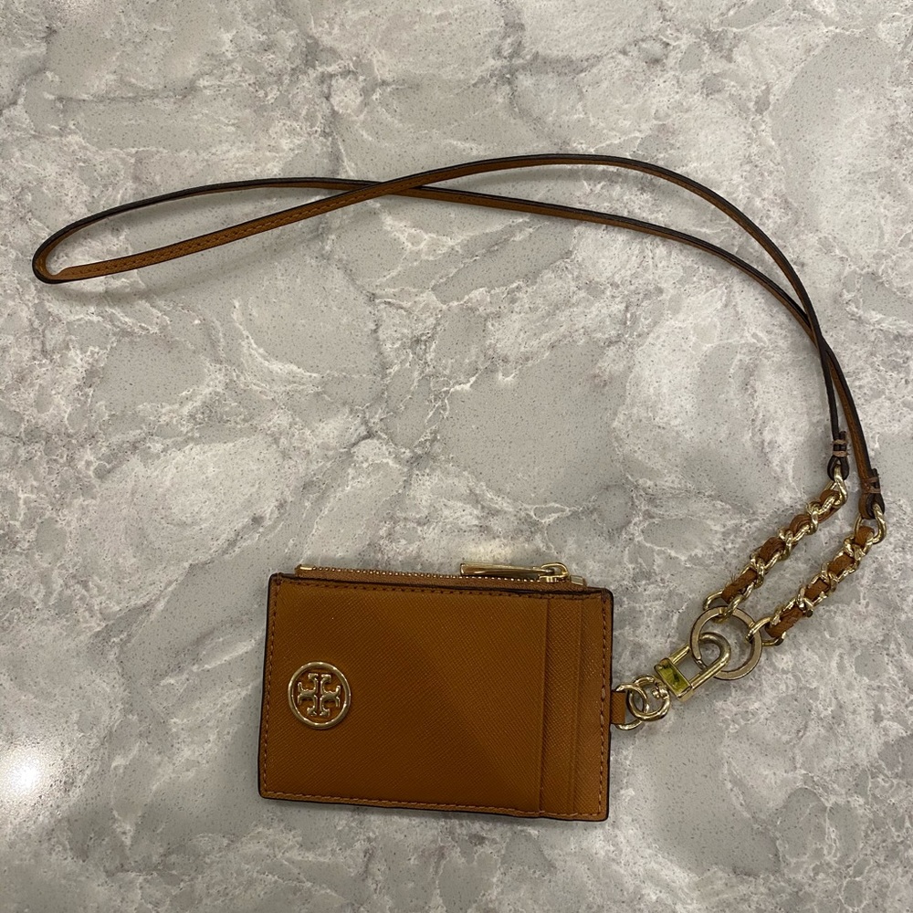 Brown Tori Burch Change Purse